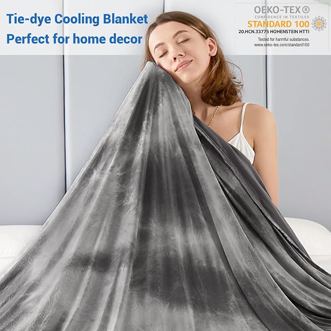 Topcee Cooling Blanket for Hot Sleepers, Absorbs Heat to Keep Body Cool for - Image 2