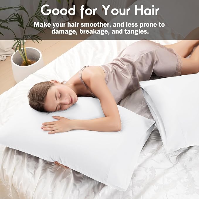 Pillowcases Standard Size 2 Pack, Cooling Viscose Pillow Cases - Image 2