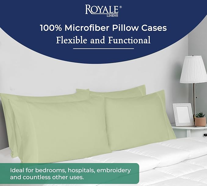 Royale Linens Queen Pillowcase Set of 2 - Image 6