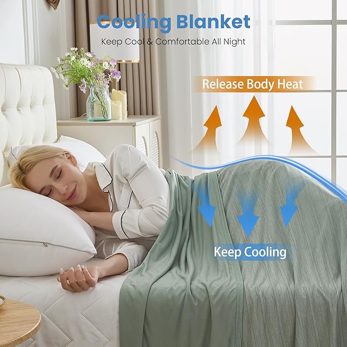 OIGAE Cooling Blanket for Hot Sleepers - Image 4