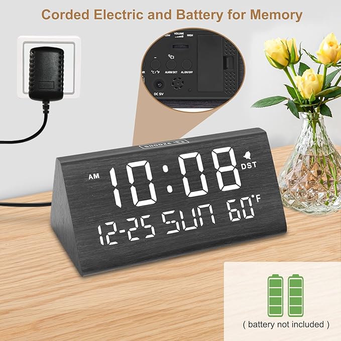 DreamSky Digital Alarm Clocks for Bedrooms - Image 2