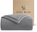 Cozy Bliss Cooling Comforter Twin Size, Reversible Lightweight Cooling Blankets by CozyBliss