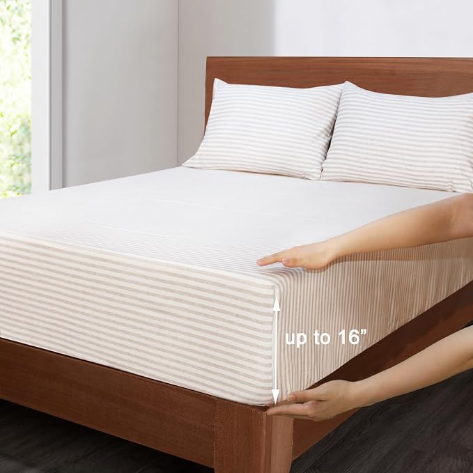 Mejoroom Striped Full Size Sheets - Image 4