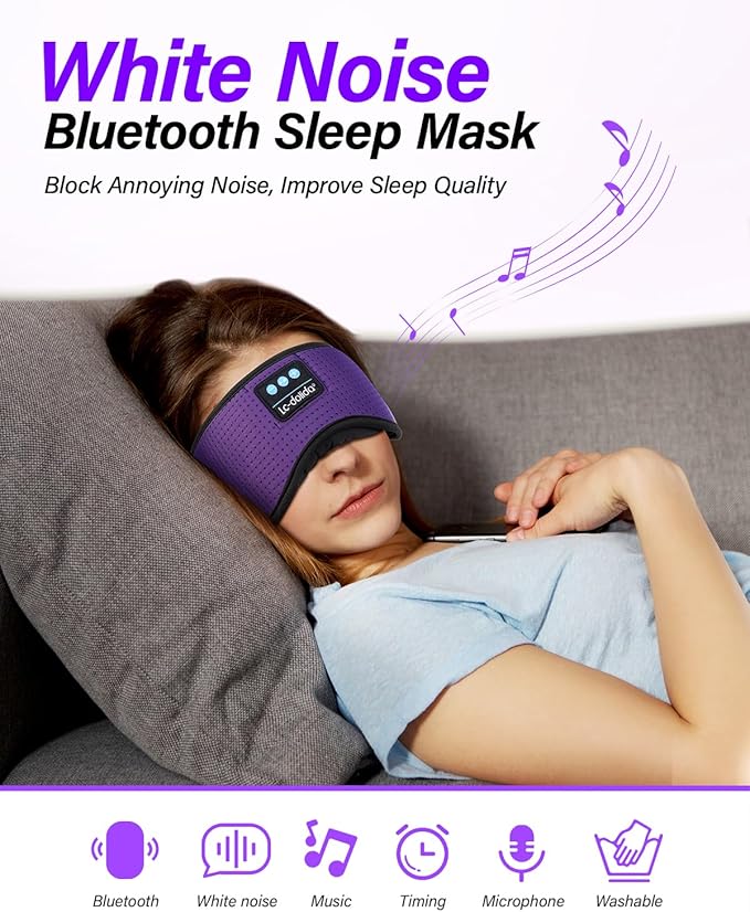 LC-dolida Sleep Headphones, Sleep Mask - Image 5