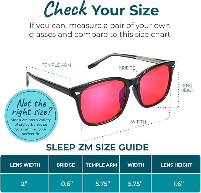 Sleep ZM Blue Light Blocking & Light Sensitivity Glasses - Image 2