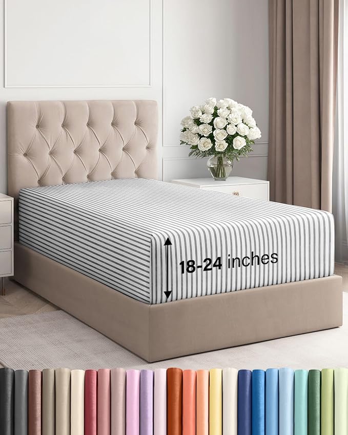 Extra Deep Twin XL Fitted Sheet by CGKUnlimited