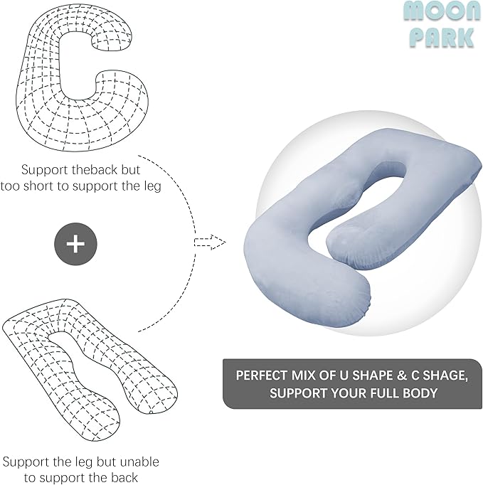 MOON PARK Pregnancy Pillows for Sleeping - Image 5