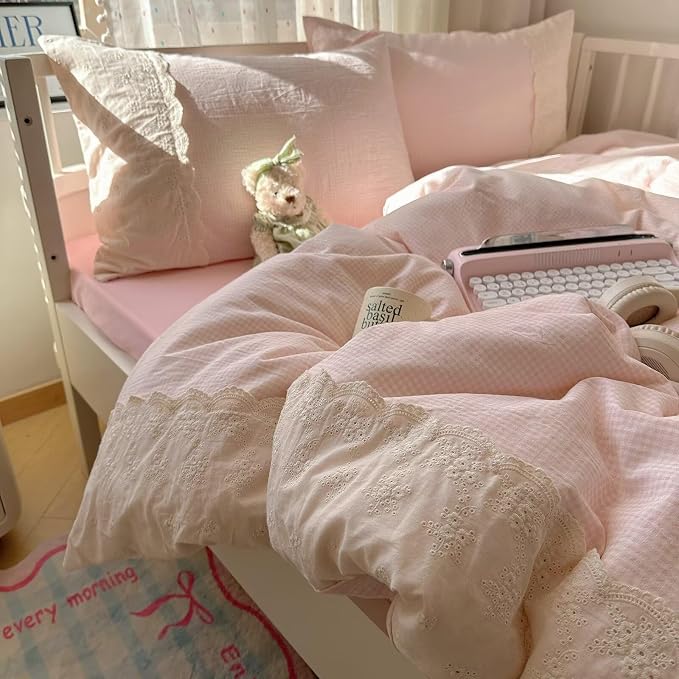 MKXI Vintage Floral Duvet Cover Set King - Image 2