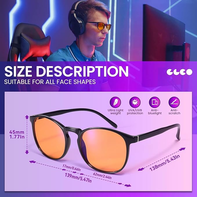 IBOANN Chic & Comfy Blue Light Glasses - Image 4