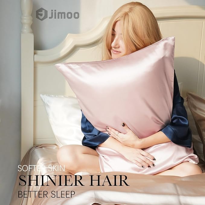 100% Mulberry Silk Pillowcase for Hair and Skin, 22 Momme Pure Natural Silk - Image 4