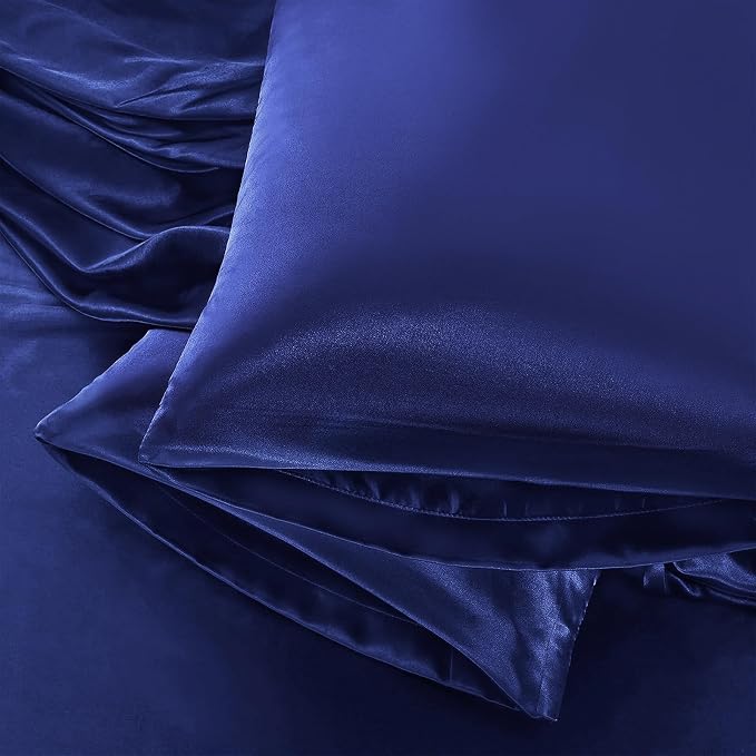 Aormenzy Satin Pillow Cases for Women Standard Size Set of 2, Fade Resistant by Aormenzy