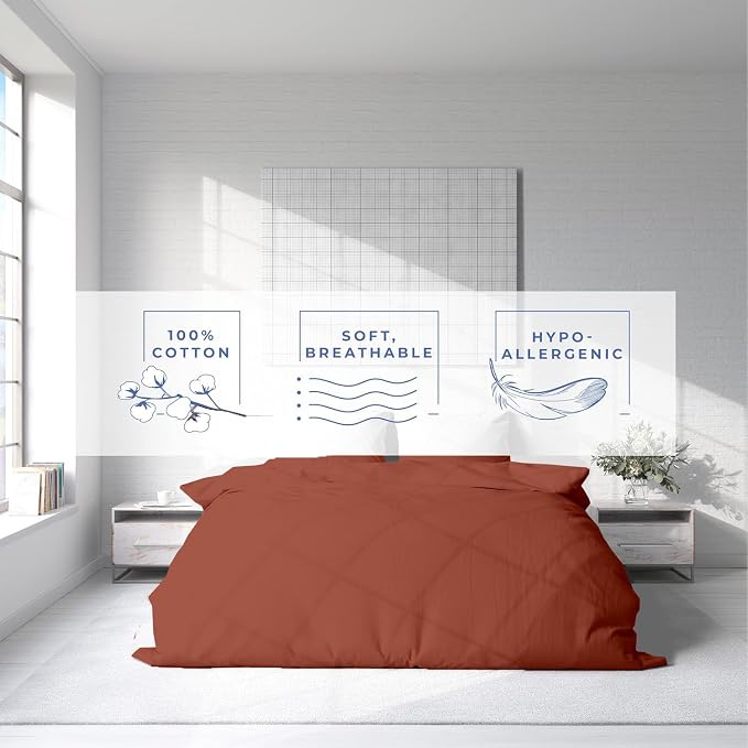 Kotton Culture 3 Pc 120"x120" Duvet Cover Set Super King Plus/Super Oversize - Image 6