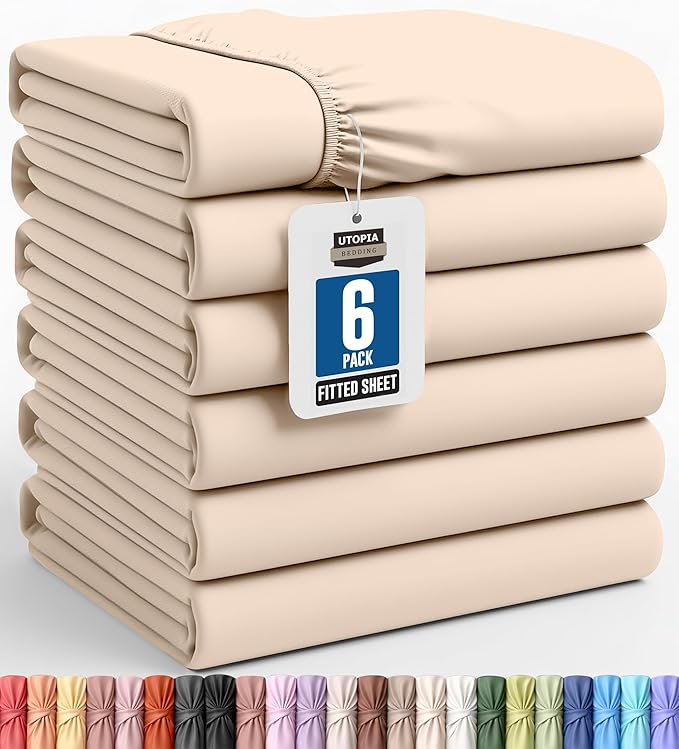 Utopia Bedding Twin Fitted Sheets by UTOPIABEDDING