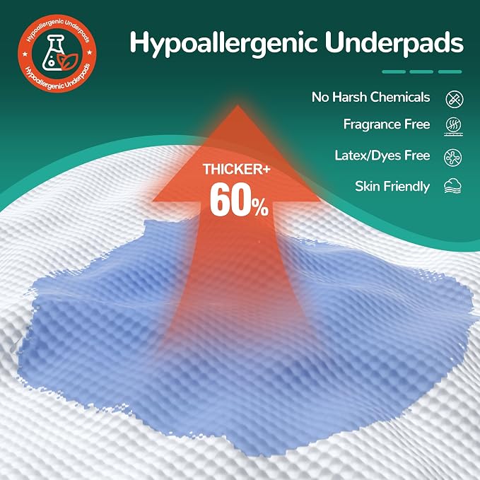 MILDPLUS Bed Pads with Adhesive Strips 30''X36'', Kids and Pet - Image 6
