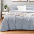 NEXHOME PRO Twin Duvet Cover Set, 100% Washed Cotton by NEXHOMEPRO