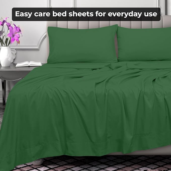 Royale Linens 2 Pack Bulk Flat Sheet Set - Image 7