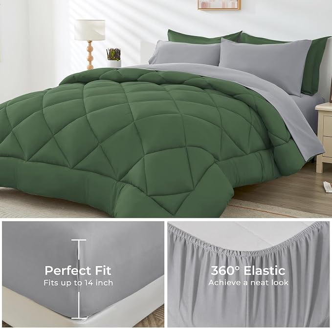 HEVUMYI Queen Comforter Set - Image 4