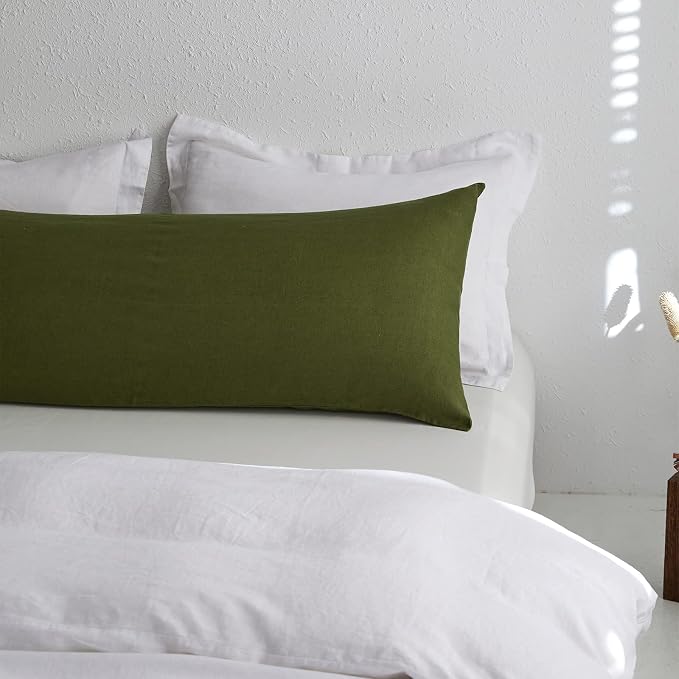Simple&Opulence Body Pillow Cover 20" x 54", 100% Pure Linen, Ultra Soft and - Image 7
