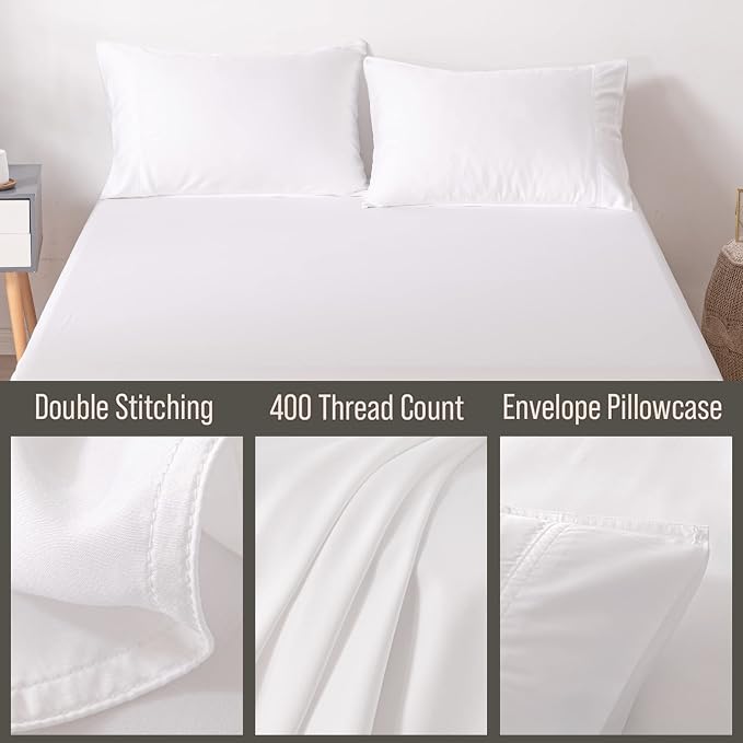 Bella Coterie | Luxury Bamboo Viscose King Size Pillowcase Set | 100% - Image 3