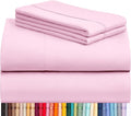 LuxClub 4 PC Sheet Set Bed Sheets Deep Pockets 16" Eco Friendly Wrinkle Free by LuxClub