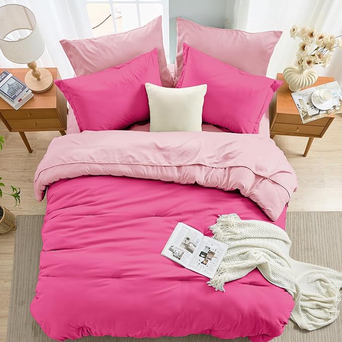 MUXHOMO 7 Pieces Queen Comforter Set, Soft Bed in a Bag Queen Size, All Season - Image 8