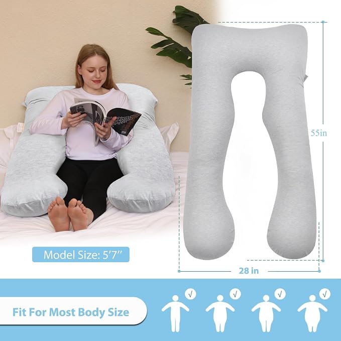 Chilling Home Pregnancy Pillow, 55in Pregnancy Pillows - Image 5