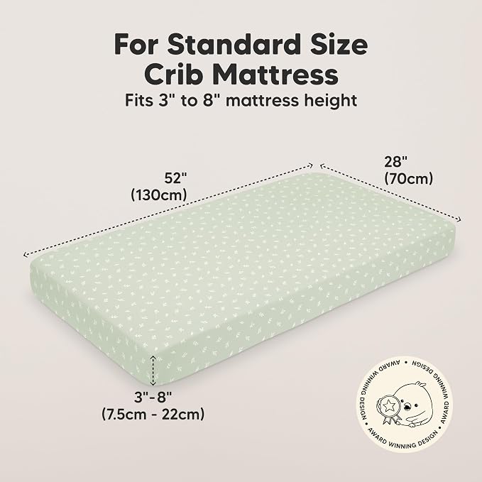 KeaBabies 2-Pack Organic Crib Sheets - Image 2