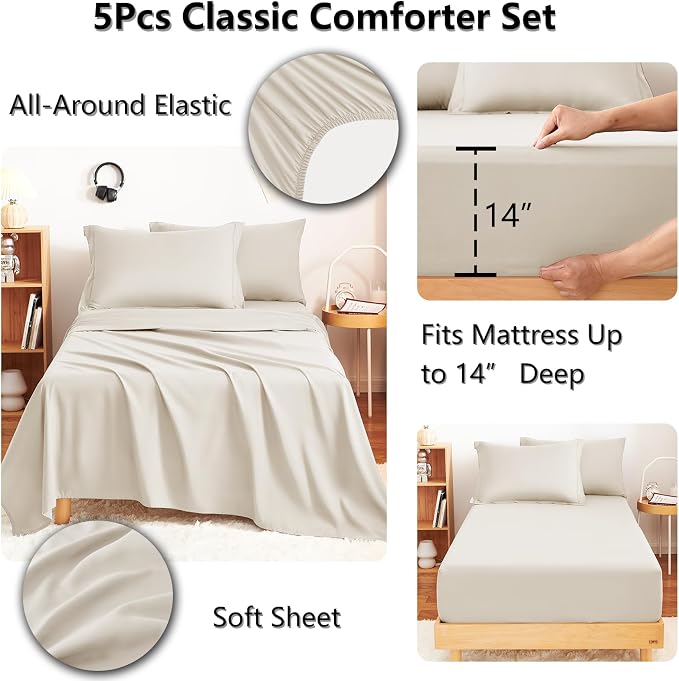 CozyLux Twin Comforter Set - Image 4