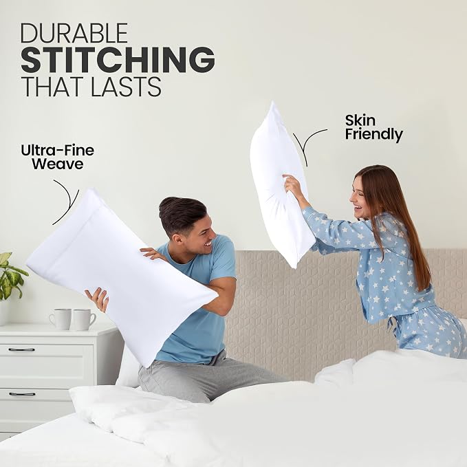 Utopia Bedding Pillow Covers King Standard Size 2-Pack – Soft Brushed - Image 4