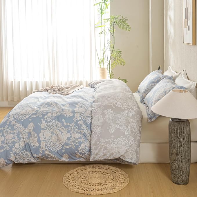 OAITE Duvet Cover Set, 100% Cotton Comforter Cover - Image 5