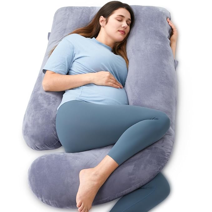 Momcozy Pregnancy Pillows for Sleeping, U Shaped Full Body Maternity Pillow by Momcozy