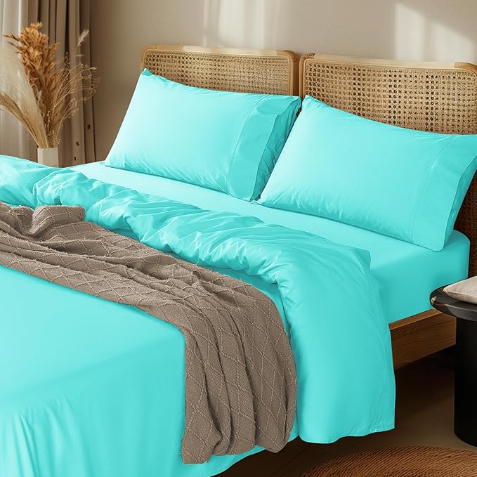 LBRO2M 1000 Thread Count 100% Egyptian Cotton Sheets Set Twin, 3 Piece Sets Bed by LBRO2MBedding