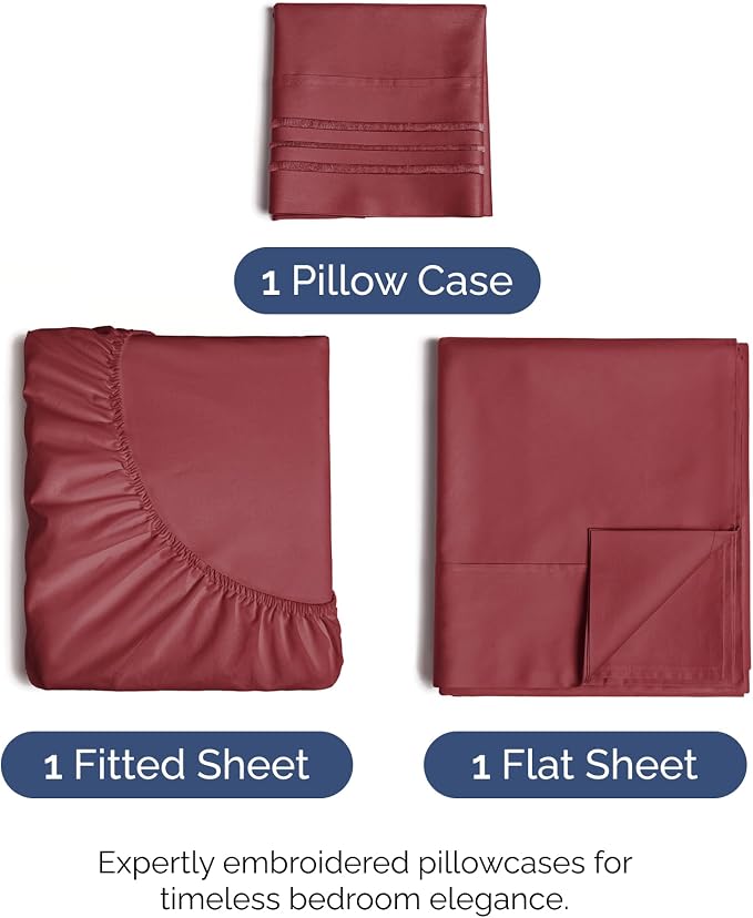 Twin Size 3 Piece Sheet Set - Image 2
