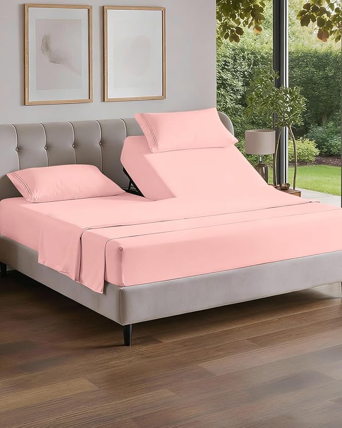 Flex Top Split Head King 4 Piece Sheet Set by CGKUnlimited