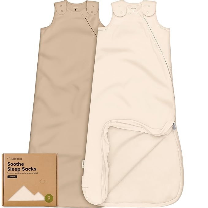 2-Pack Organic Baby Sleep Sacks, 100% Cotton by KeaBabies