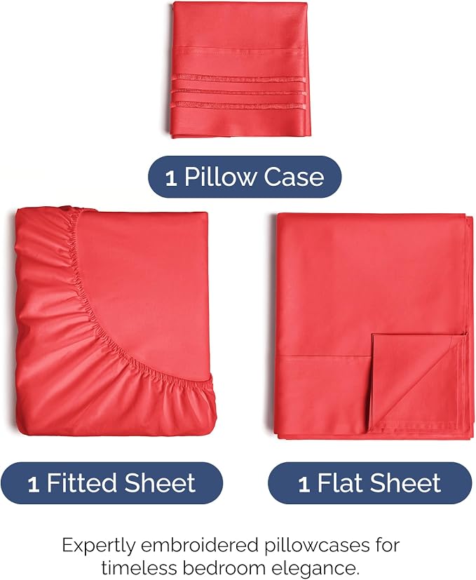 Twin Size 3 Piece Sheet Set - Image 2