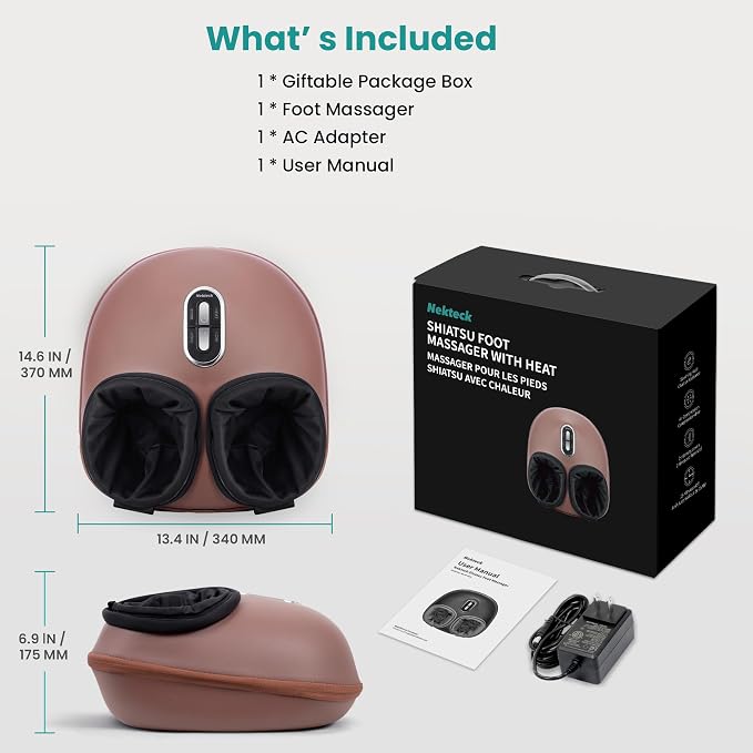 Nekteck Shiatsu Foot Massager Machine - Image 7