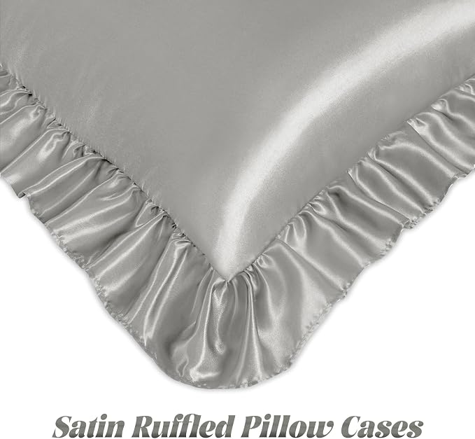 Homiest Ruffle Satin Pillowcase - Image 4