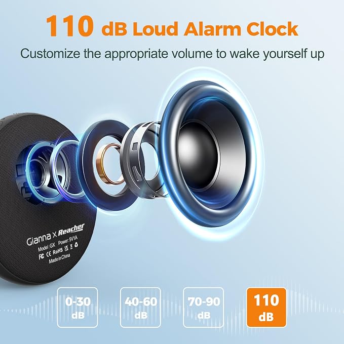 Gianna Alarm Clock for Heavy Sleepers - Image 6