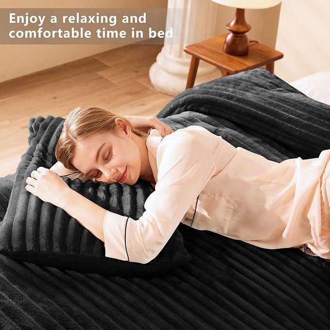 CozyLux Fluffy King Size Comforter Set - Image 8