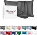 Pure Mulberry Silk Pillow Cases Standard Size, Oeko-TEX Certified 100% Silk by ROSEWARD