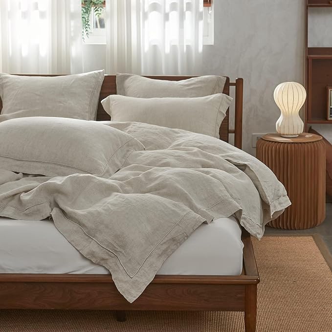 Simple&Opulence 100% French Flax Linen Duvet Cover Set - Image 6