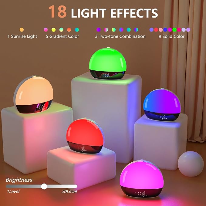 Sunrise Alarm Clock Sound Machine, Alarm Clocks - Image 5