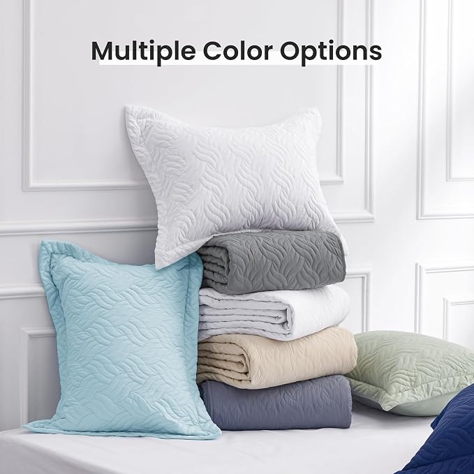 Love's cabin Quilts for Queen Bed Light Blue Bedspreads - Image 8