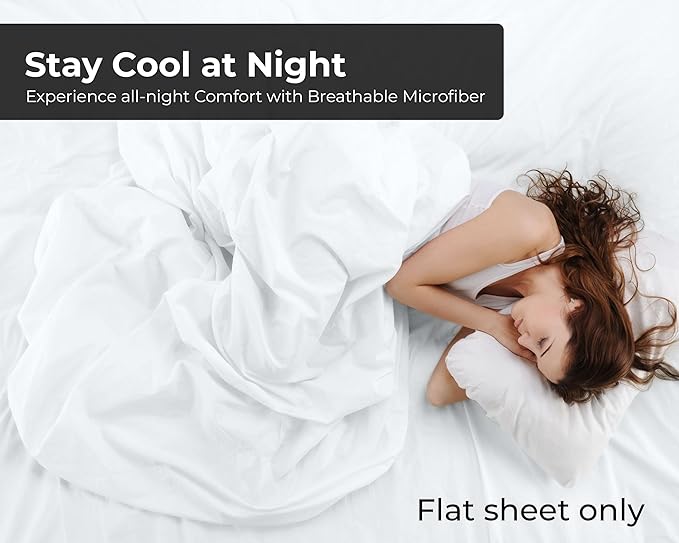 Royale Linens Full Flat Sheet - Image 3