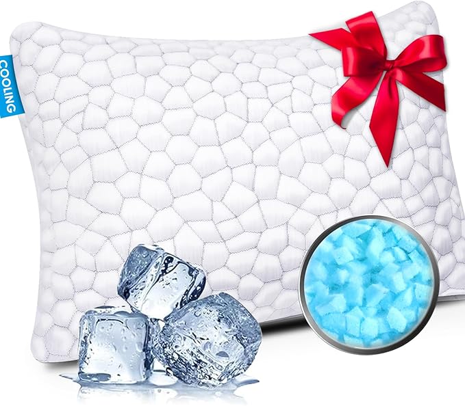 Cooling Pillow Standard Size 1 Pack, Adjustable Bed Pillows by SUPAMODERN
