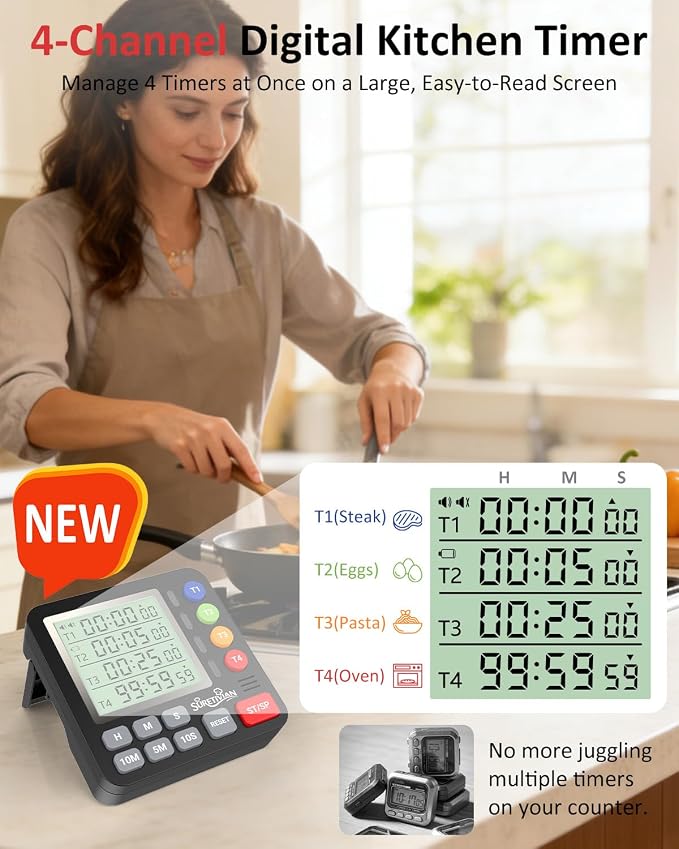 Digital Kitchen Timer for Cooking - Image 2