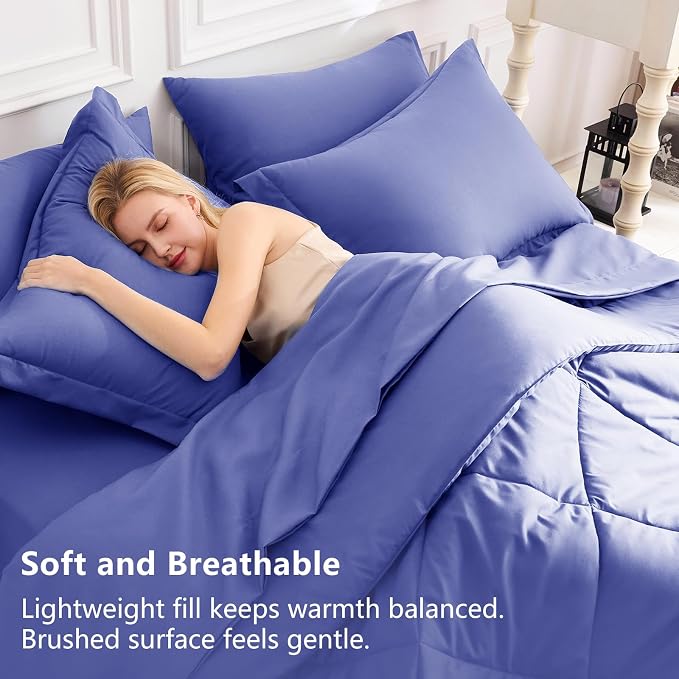 CozyLux King Size Comforter Set Very Peri - Image 3