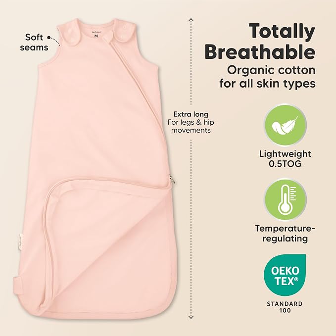 2-Pack Organic Baby Sleep Sacks, 100% Cotton - Image 3