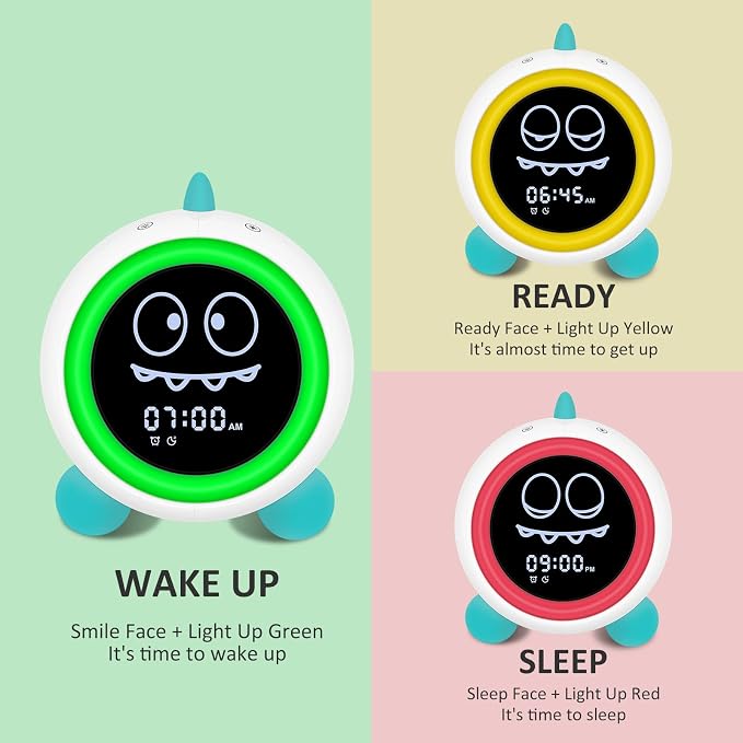 Kids Alarm Clock, Toddler Sleep Training Clock - Image 2